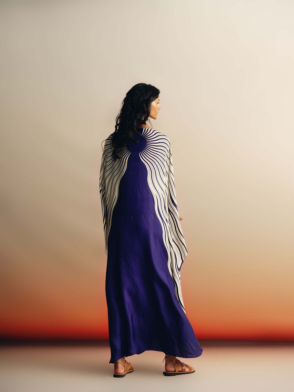 Kitane Kaftan in Silk/Viscose