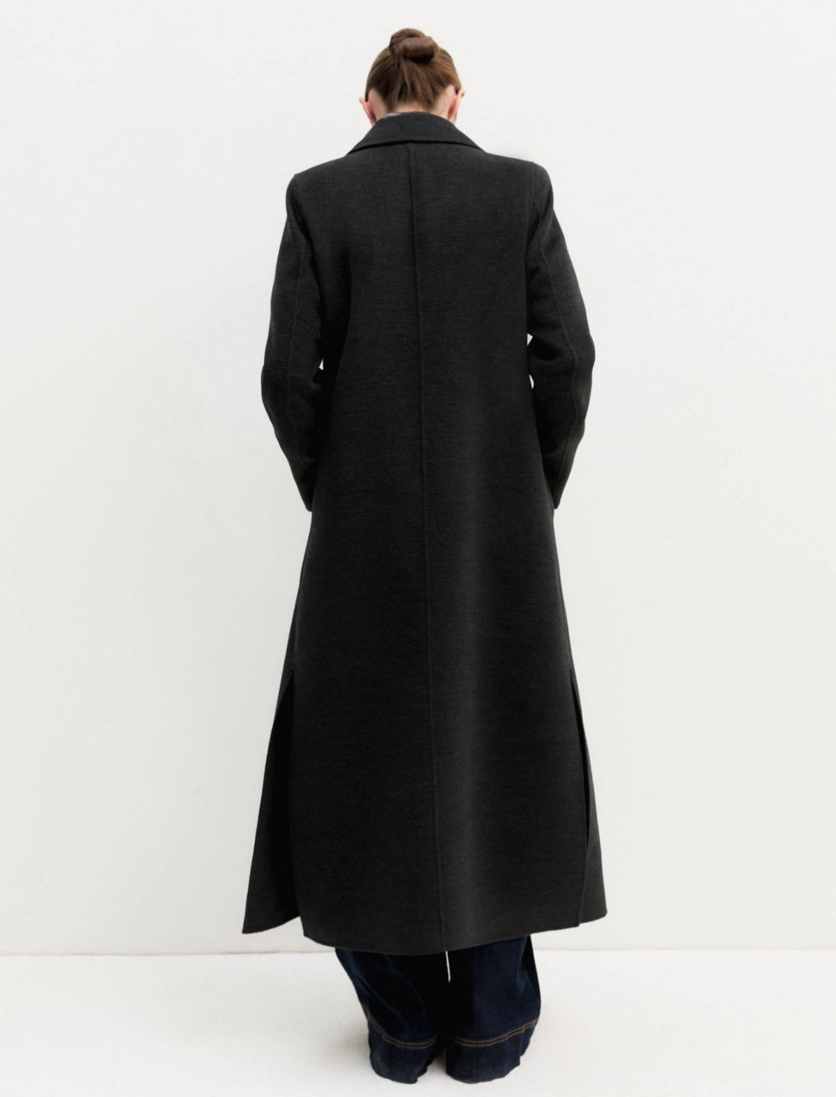 EMME MARELLA Long coat in double-sided fabric