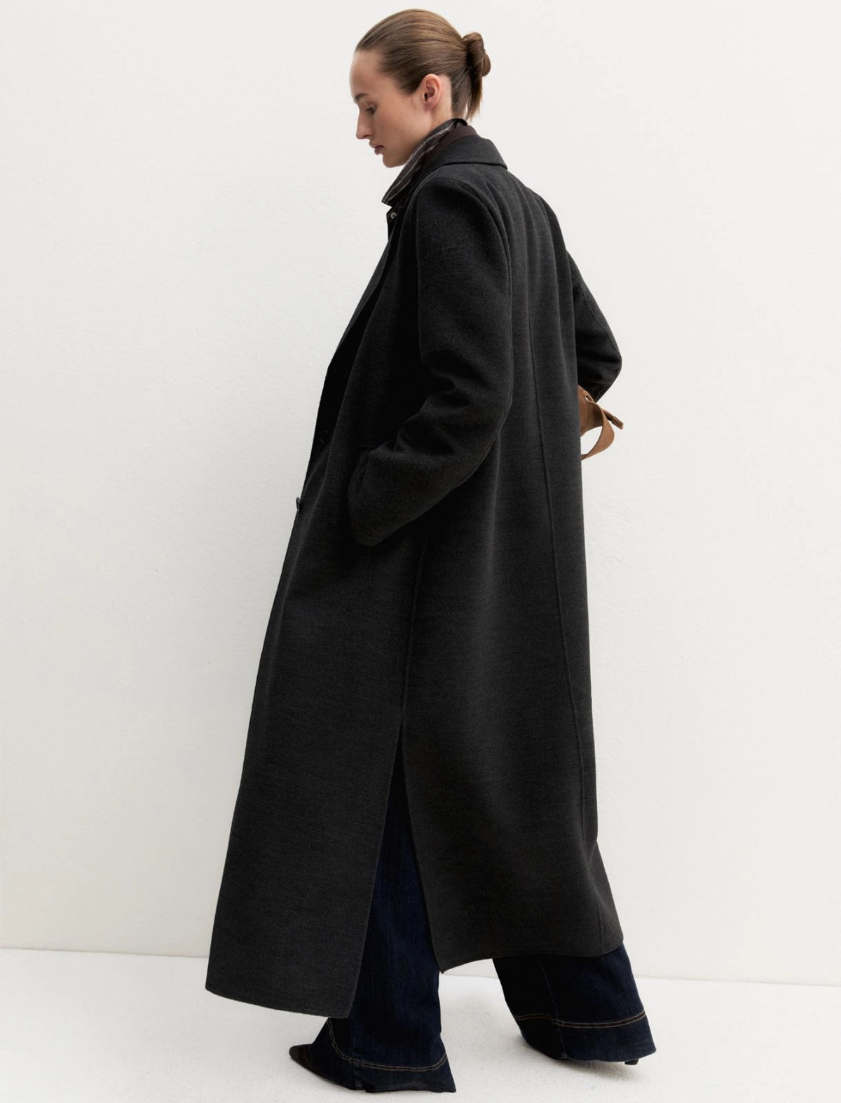 EMME MARELLA Long coat in double-sided fabric