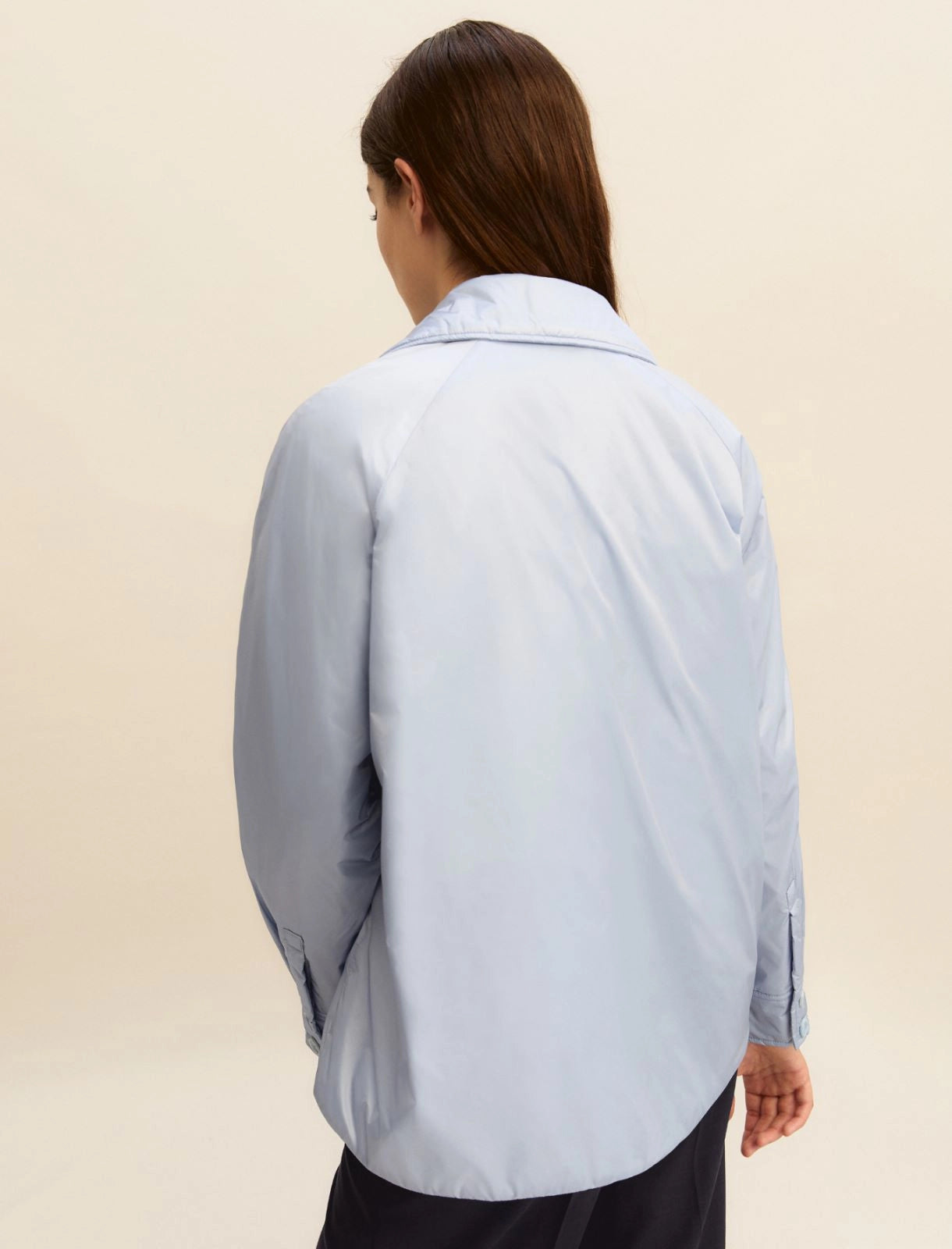 Short raincoat - DUST BLUE