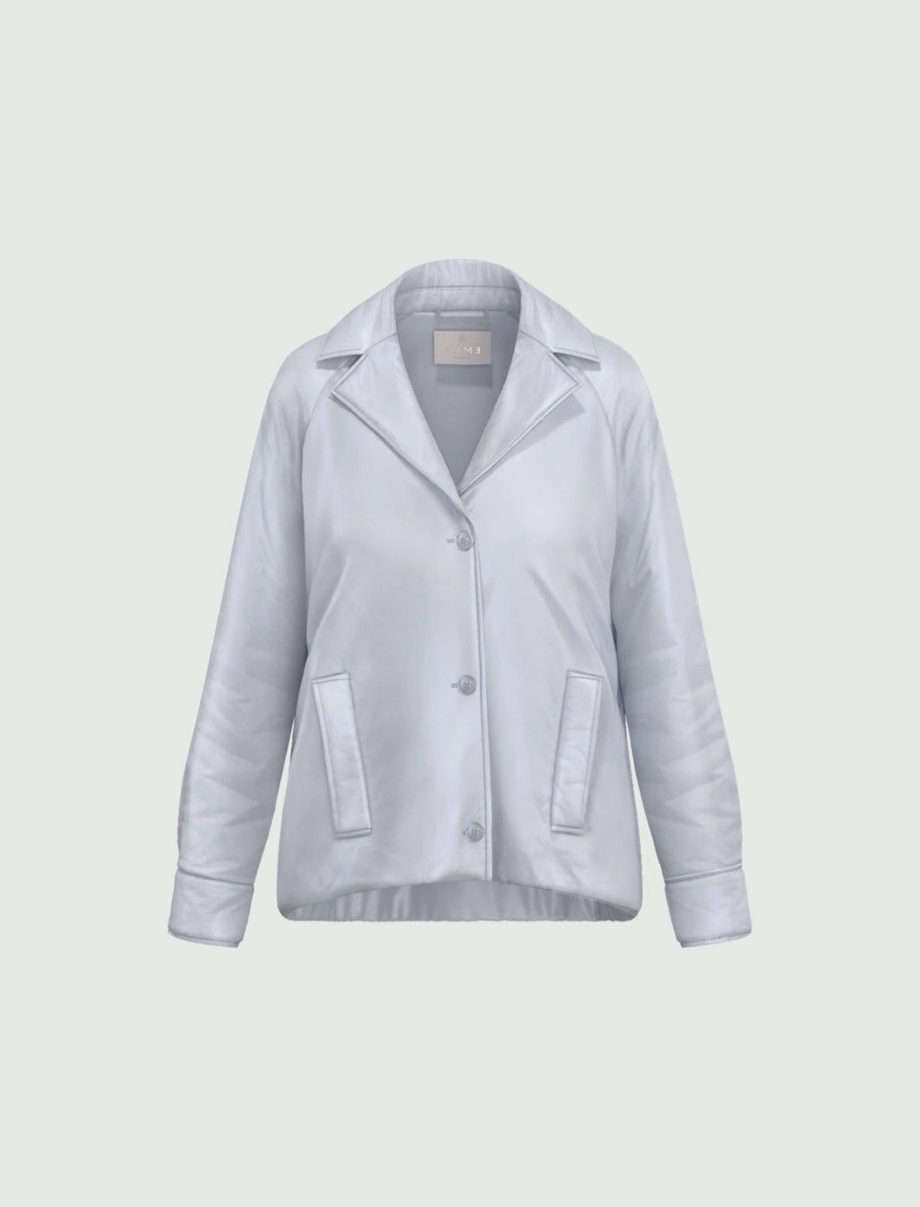 Short raincoat - DUST BLUE