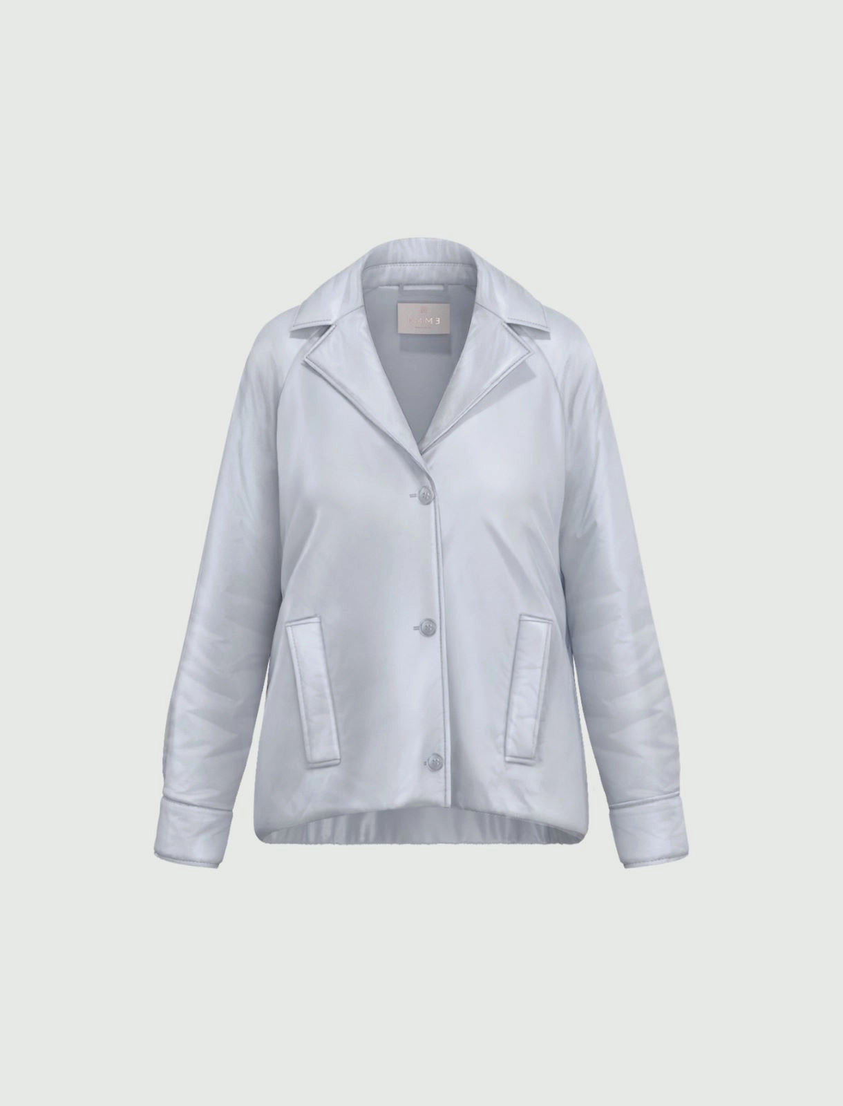 Short raincoat - DUST BLUE