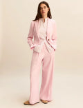 Lamé-adorned viscose jacket - PINK