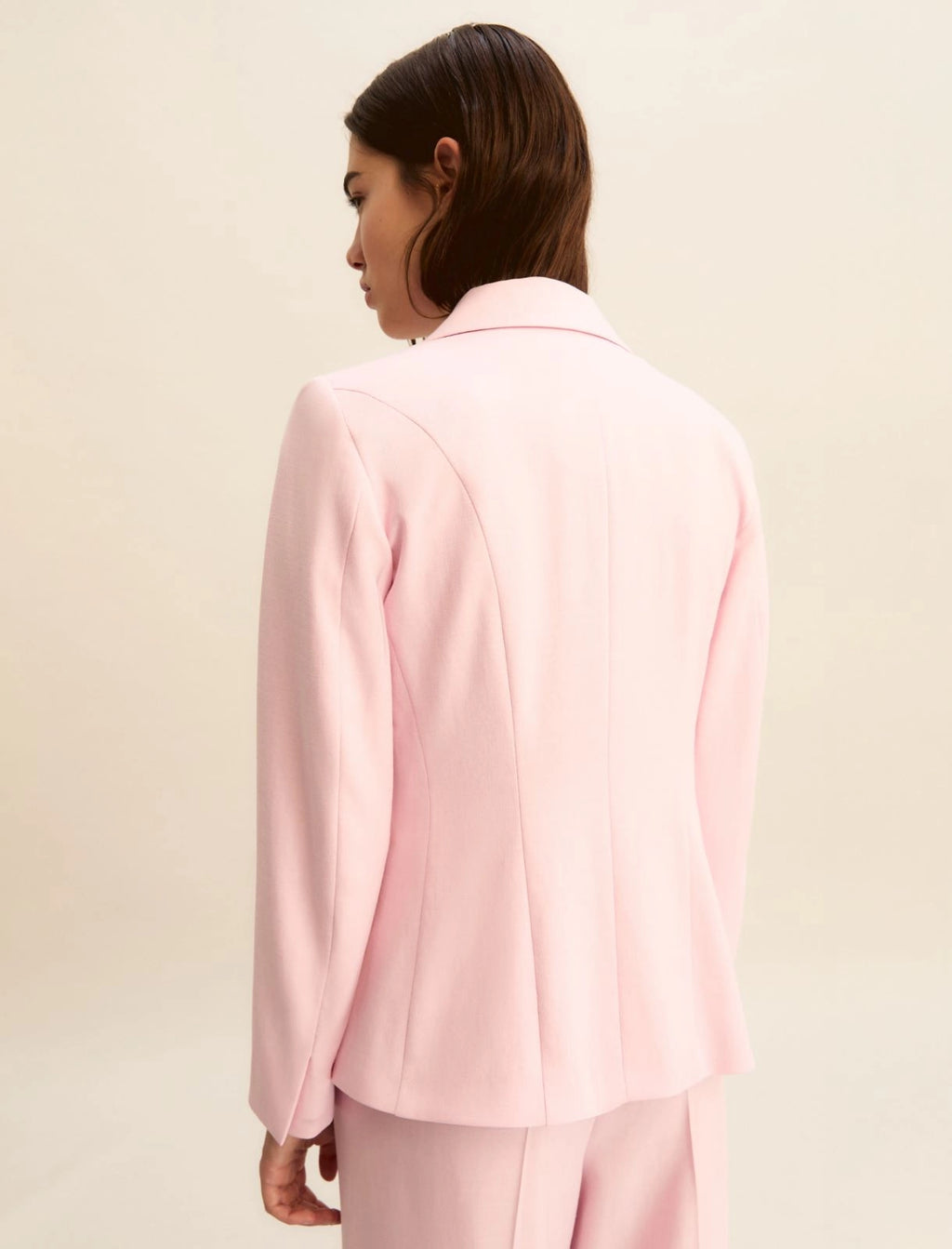 Lamé-adorned viscose jacket - PINK