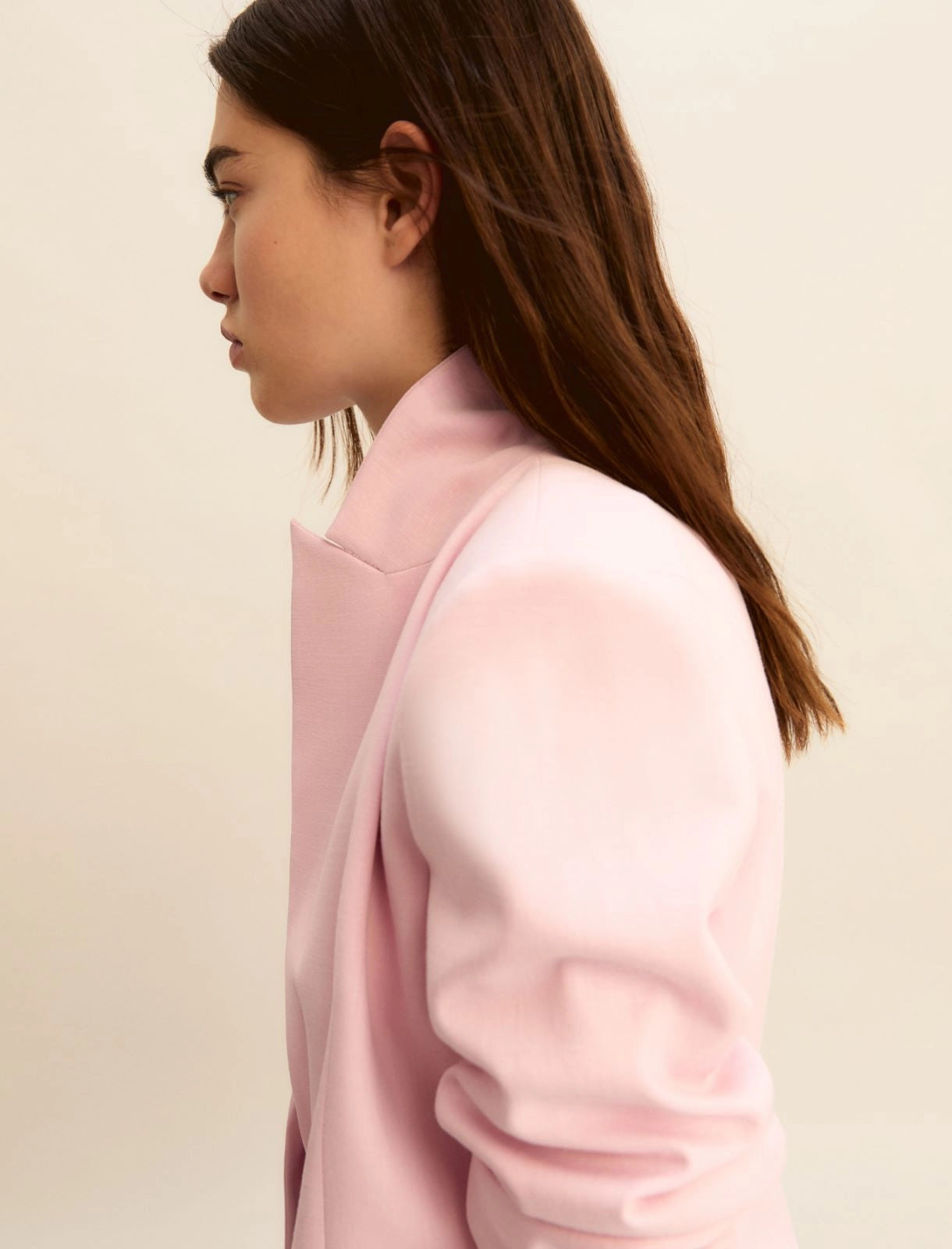Lamé-adorned viscose jacket - PINK