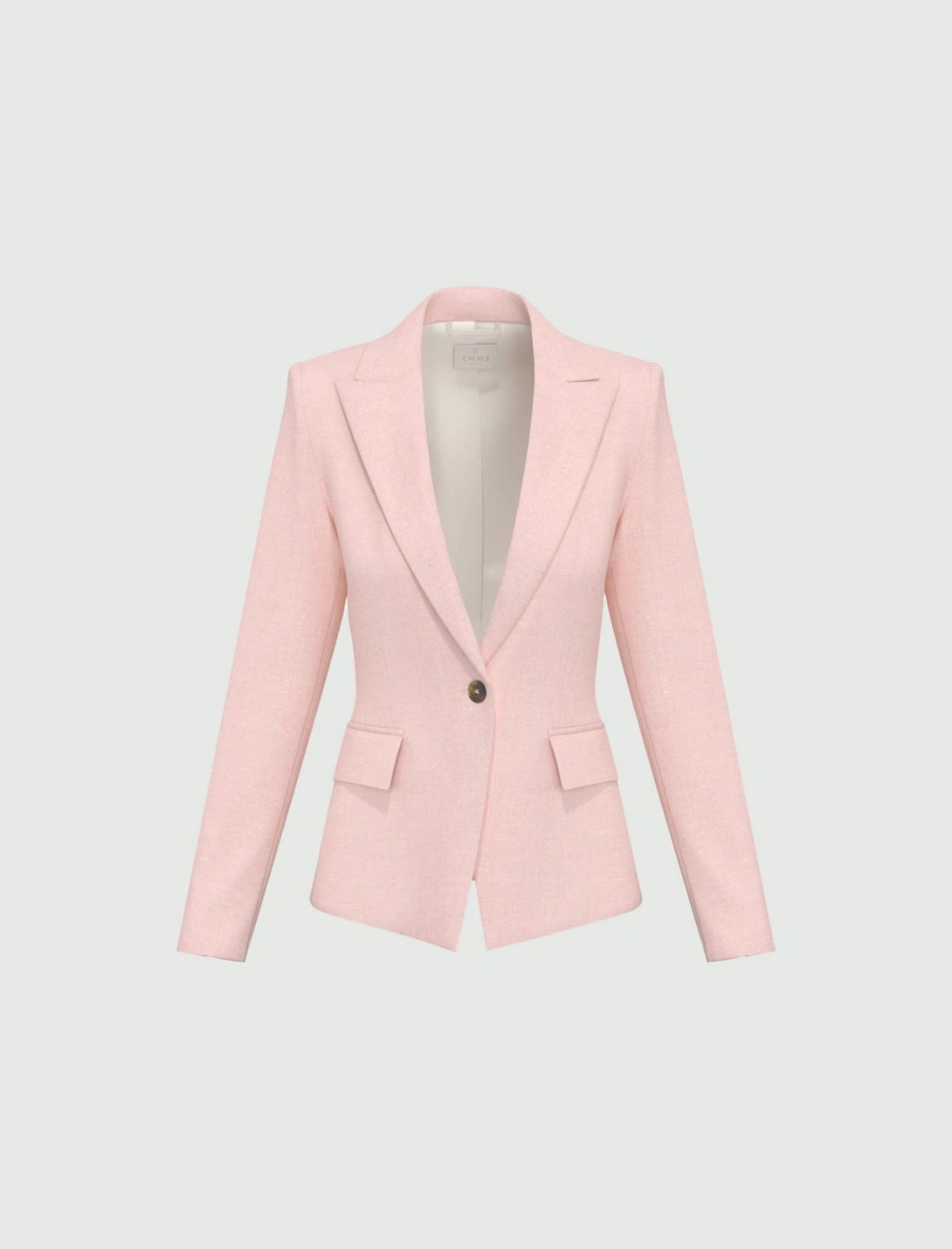 Lamé-adorned viscose jacket - PINK