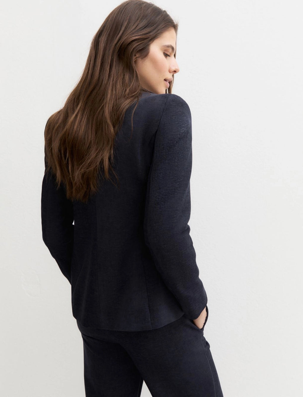 EMME MARELLA  Stretch chenille blazer