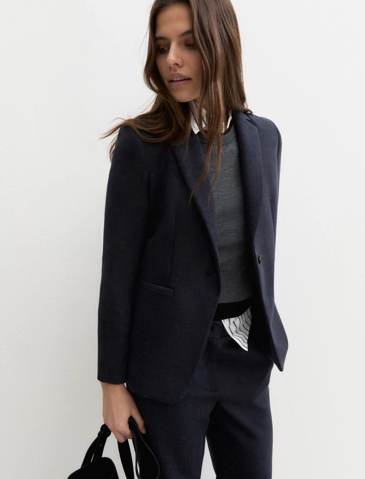 EMME MARELLA  Stretch chenille blazer