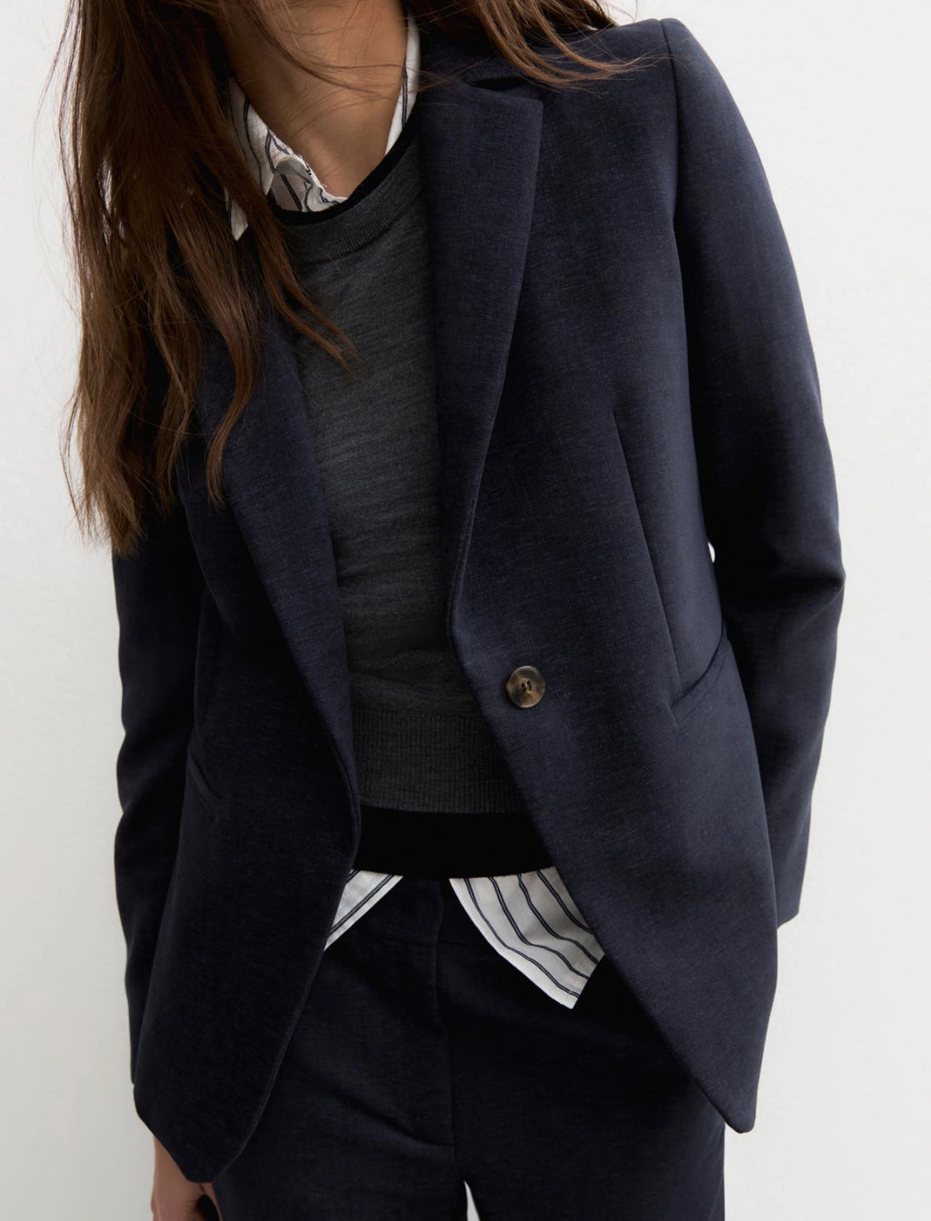 EMME MARELLA  Stretch chenille blazer