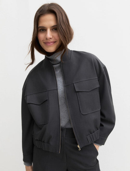 EMME MARELLA  Cropped stretch gabardine jacket