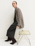 EMME MARELLA Straight blazer in stretch fabric