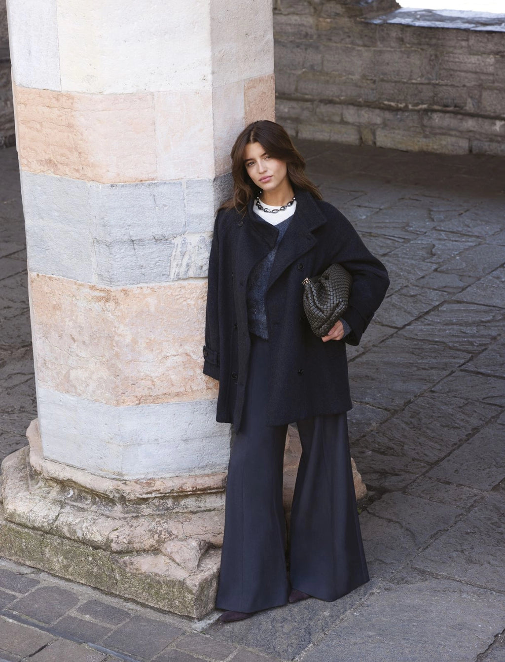 EMME MARELLA  Oversized double-sided fabric coat