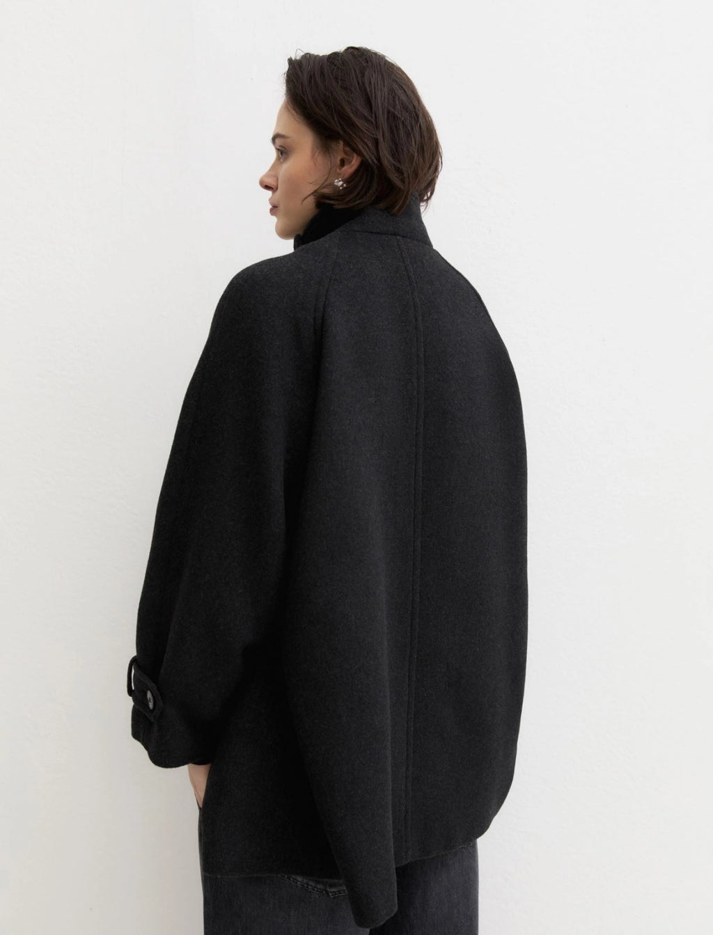 EMME MARELLA  Oversized double-sided fabric coat