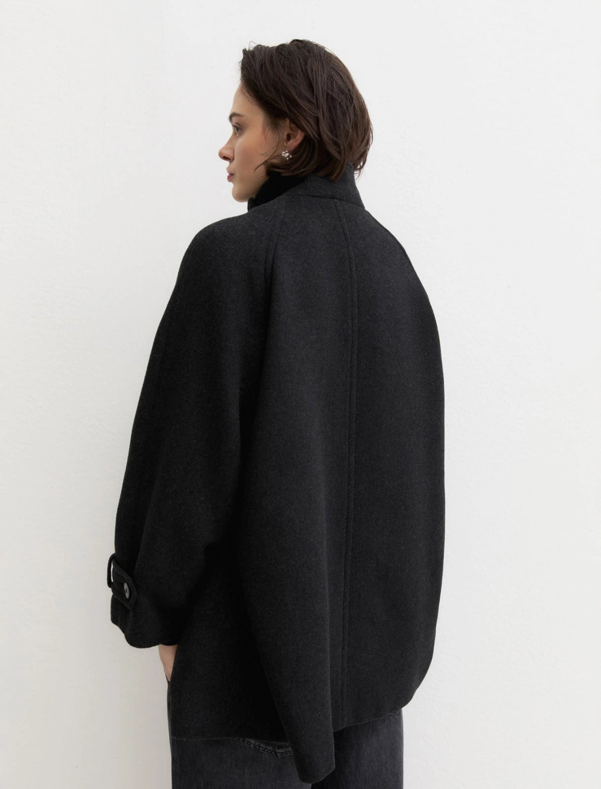 EMME MARELLA  Oversized double-sided fabric coat