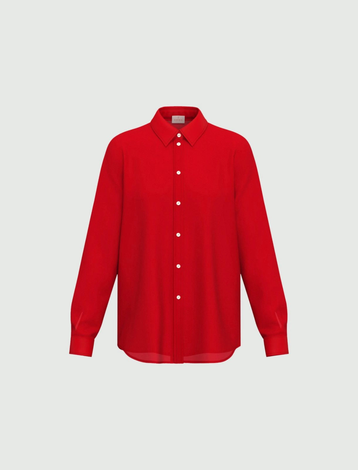 Silk-blend shirt - RED