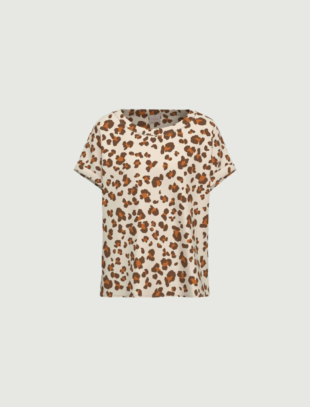 Printed twill T-shirt - WOOL WHITE