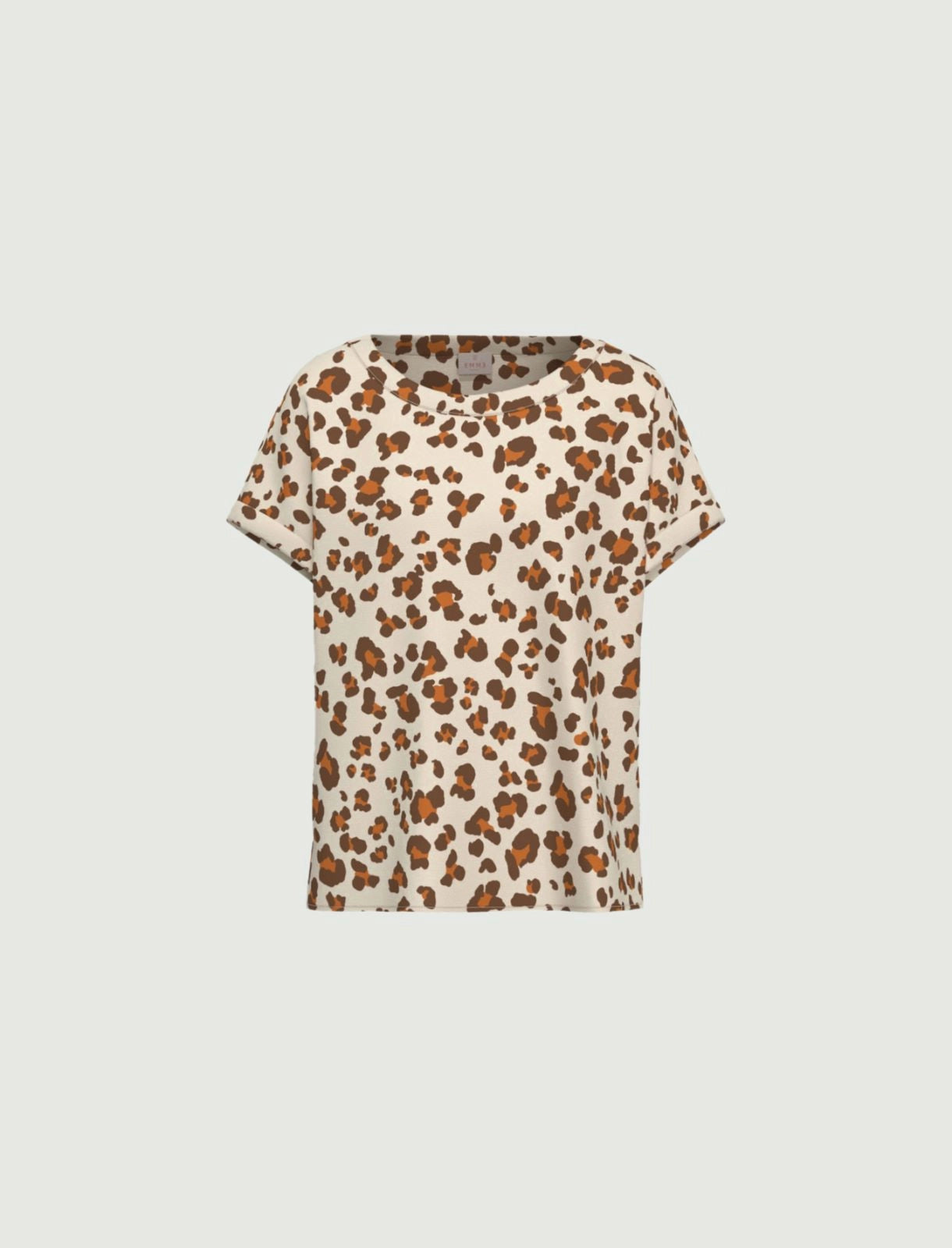 Printed twill T-shirt - WOOL WHITE