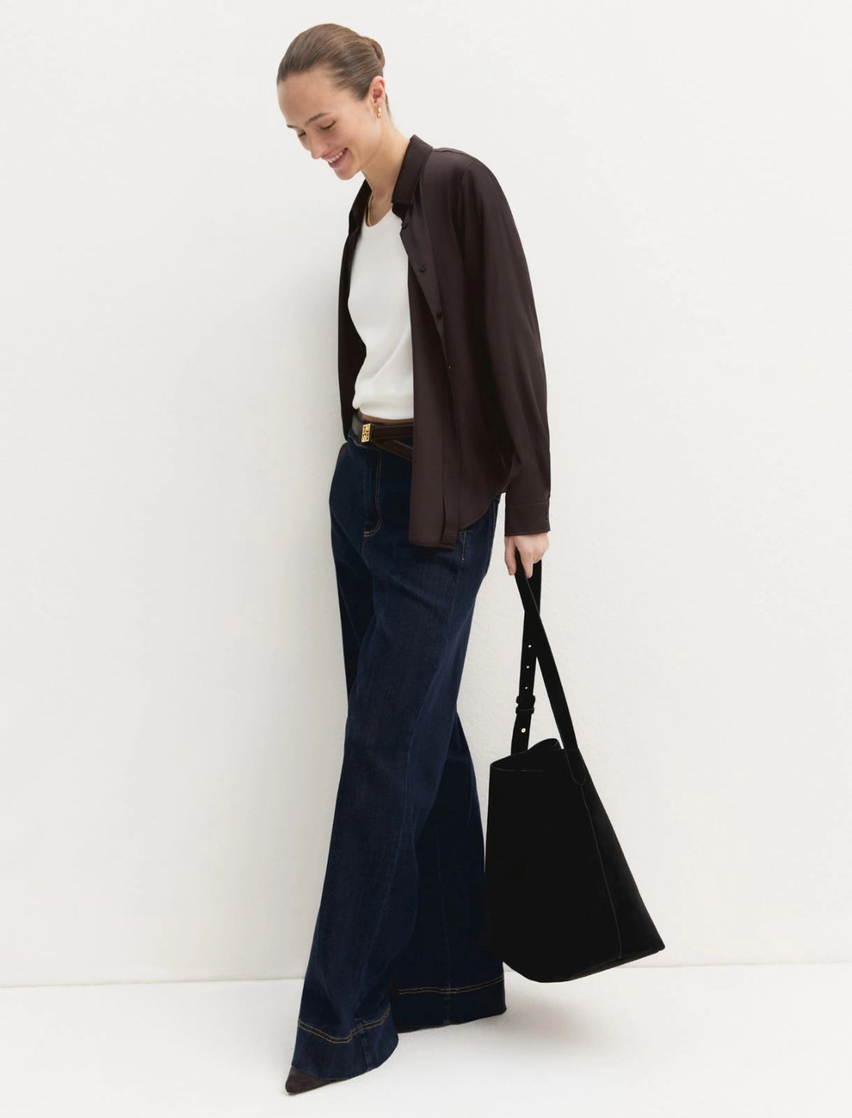 EMME MARELLA Stretch satin shirt