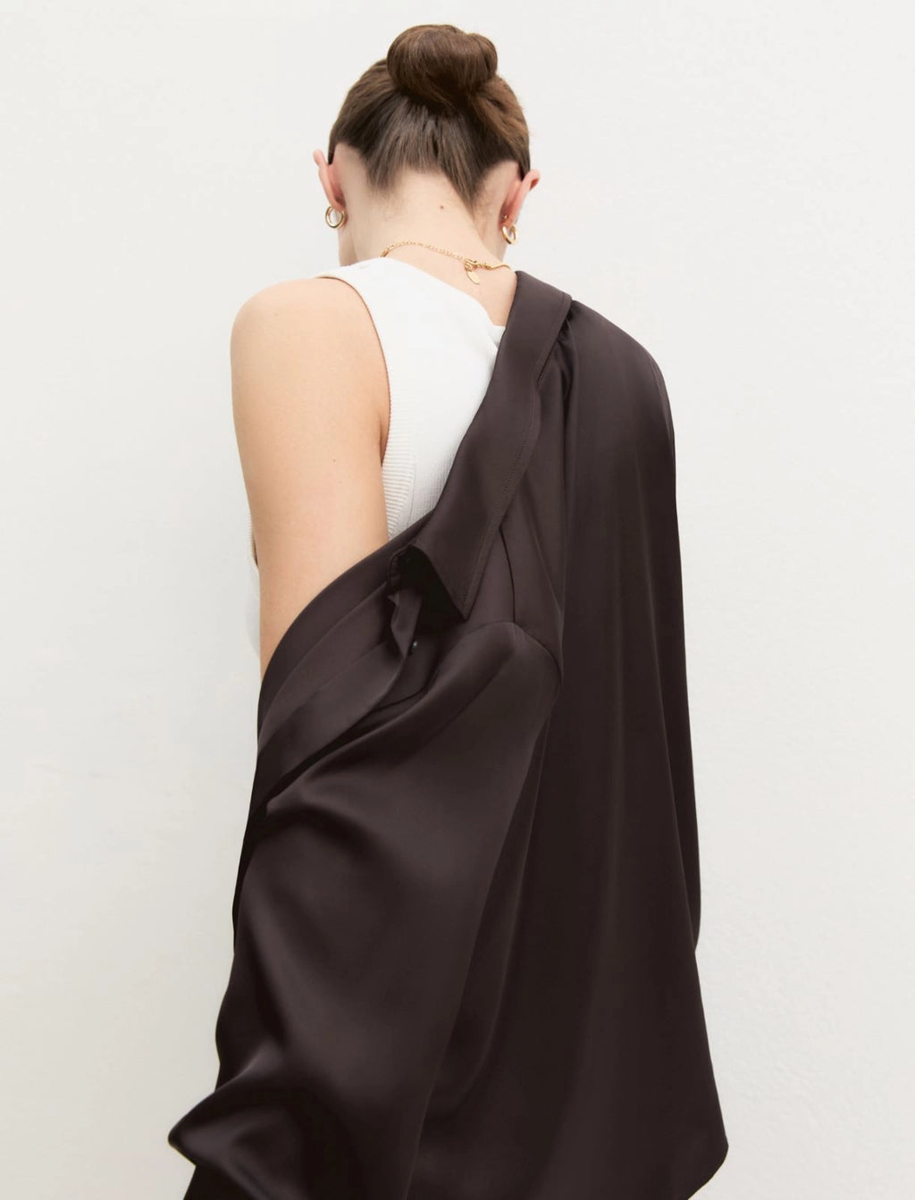 EMME MARELLA Stretch satin shirt