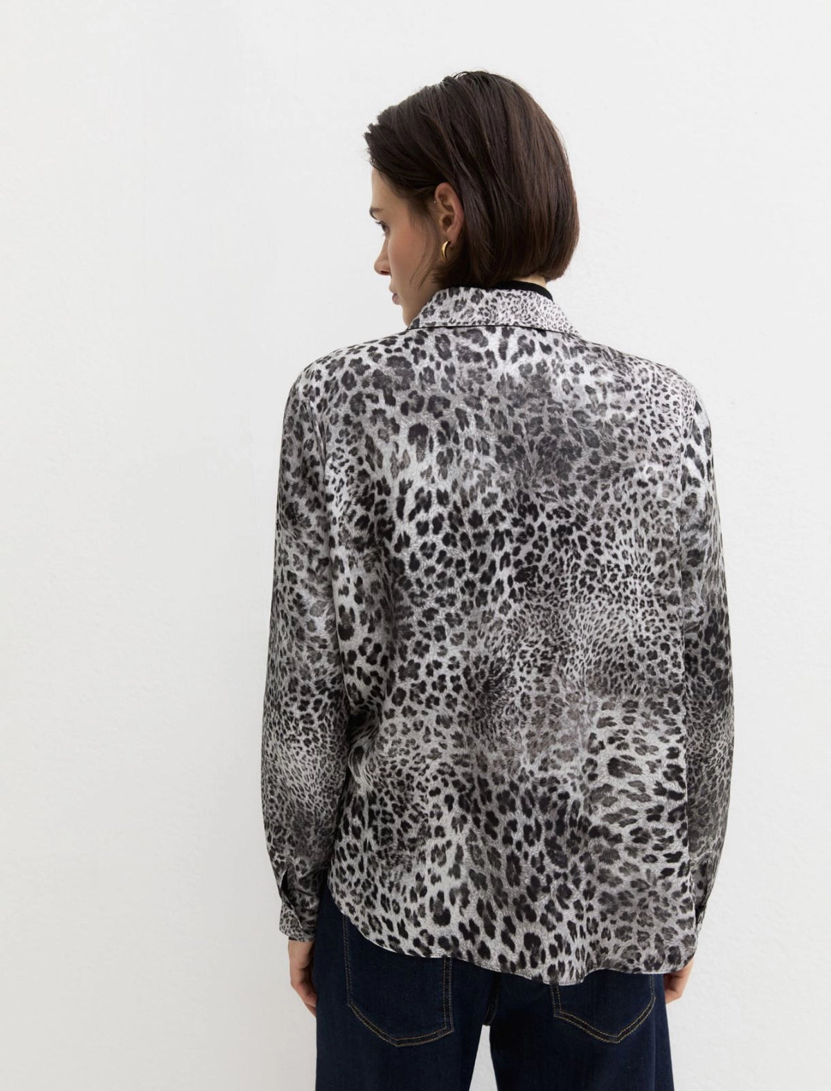 EMME MARELLA  Printed satin shirt