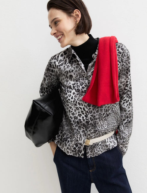 EMME MARELLA  Printed satin shirt