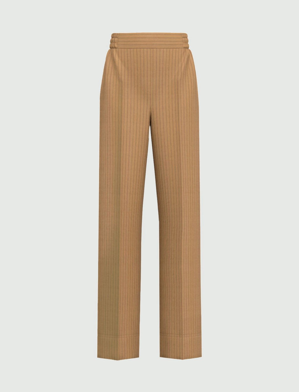 EMME MARELLA Straight-fit viscose-blend trousers