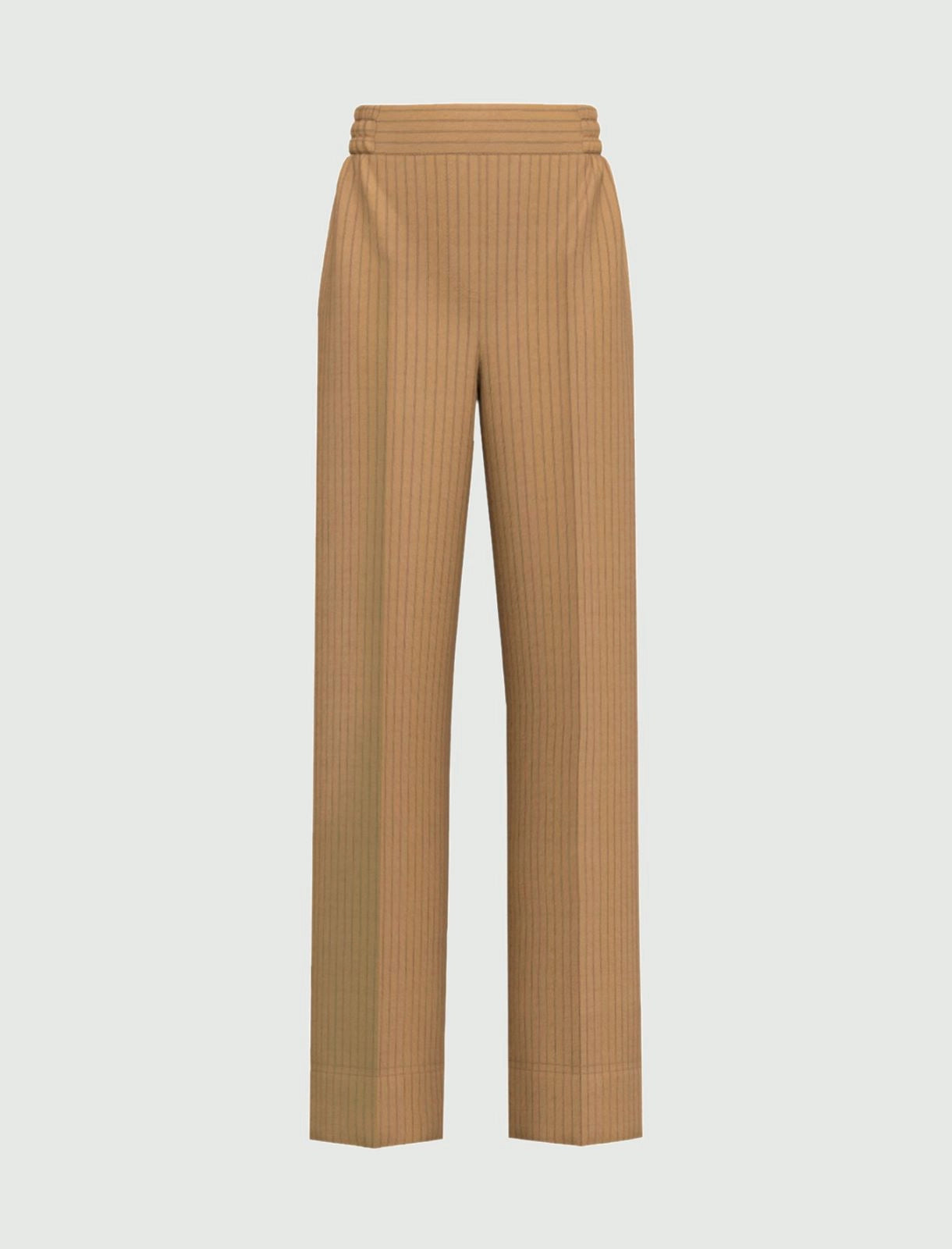 EMME MARELLA Straight-fit viscose-blend trousers