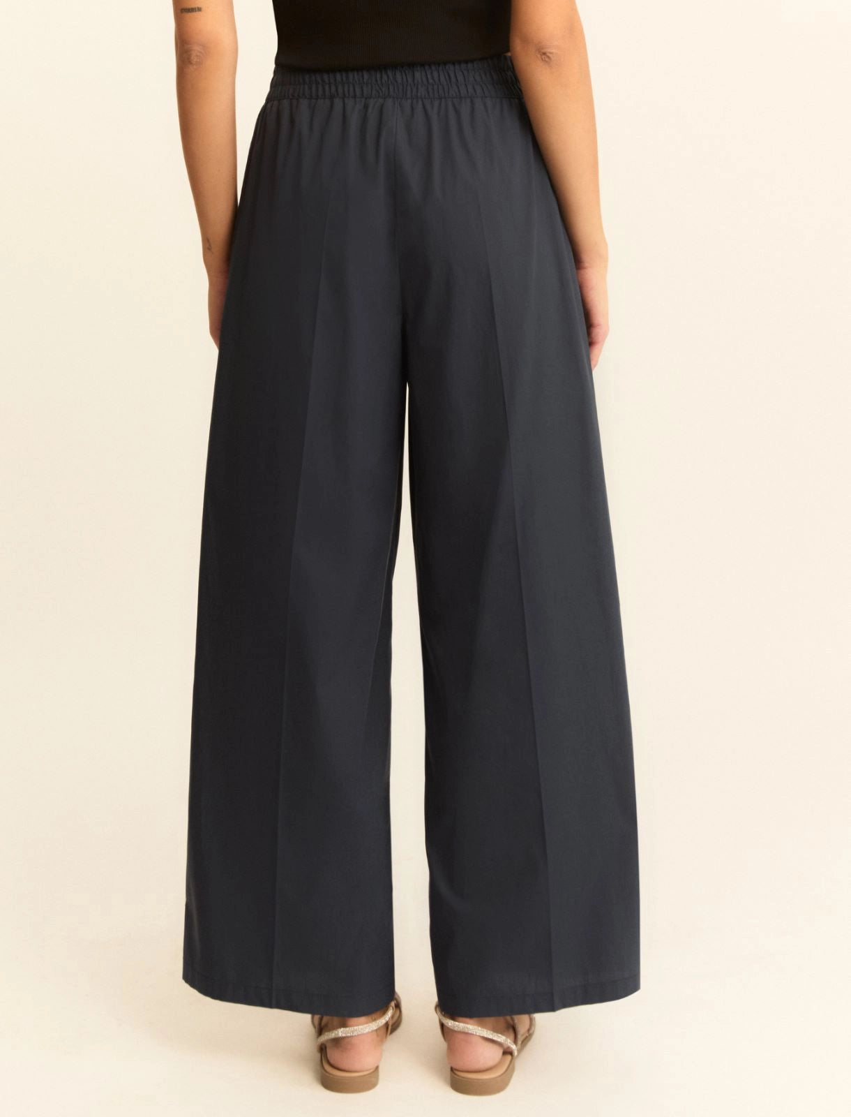 EMME MARELLA Poplin wide-leg trousers