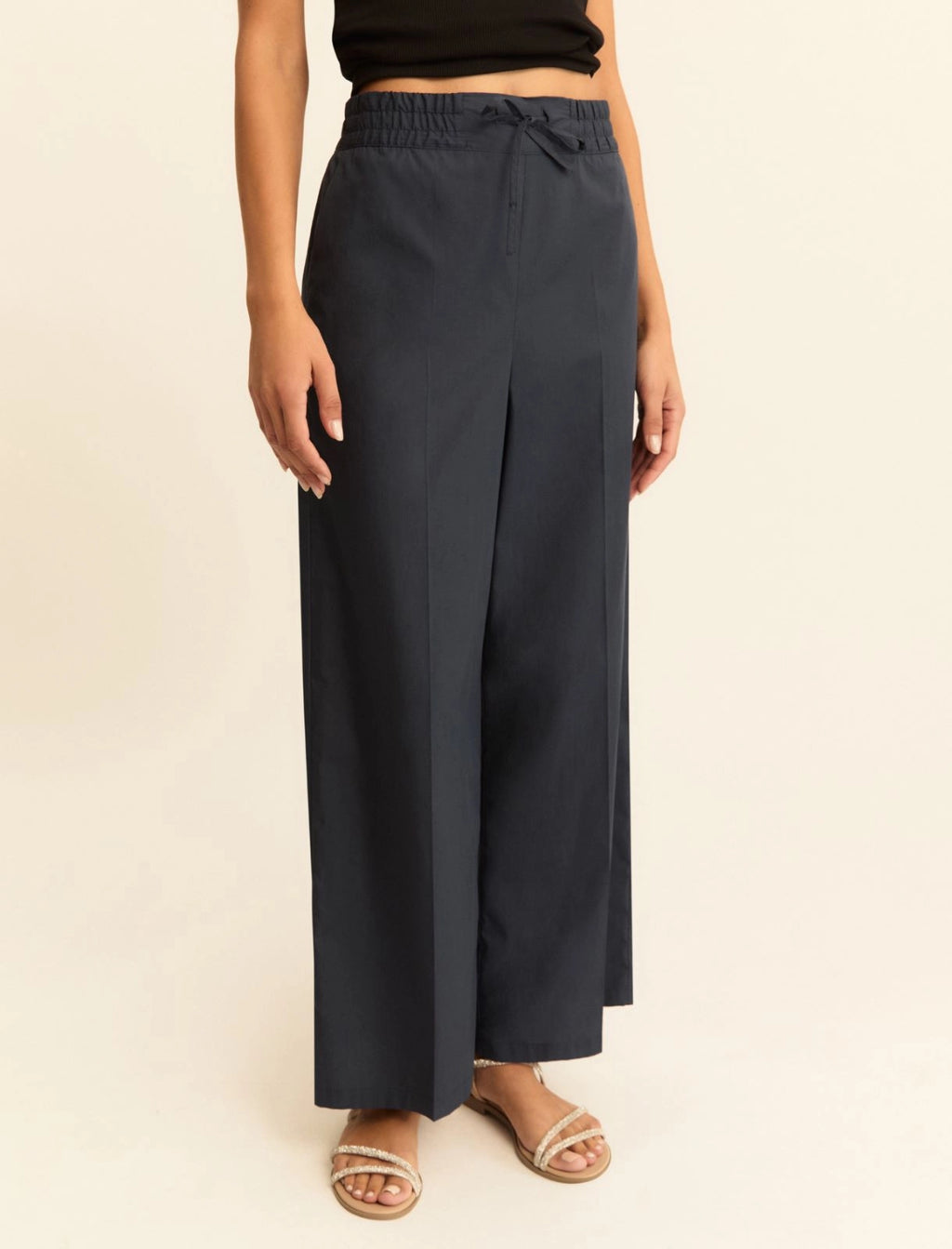 EMME MARELLA Poplin wide-leg trousers