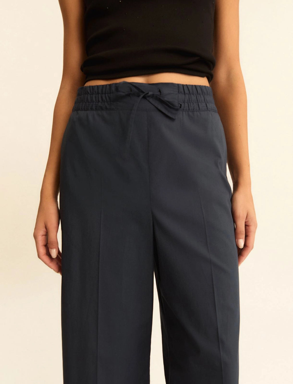 EMME MARELLA Poplin wide-leg trousers