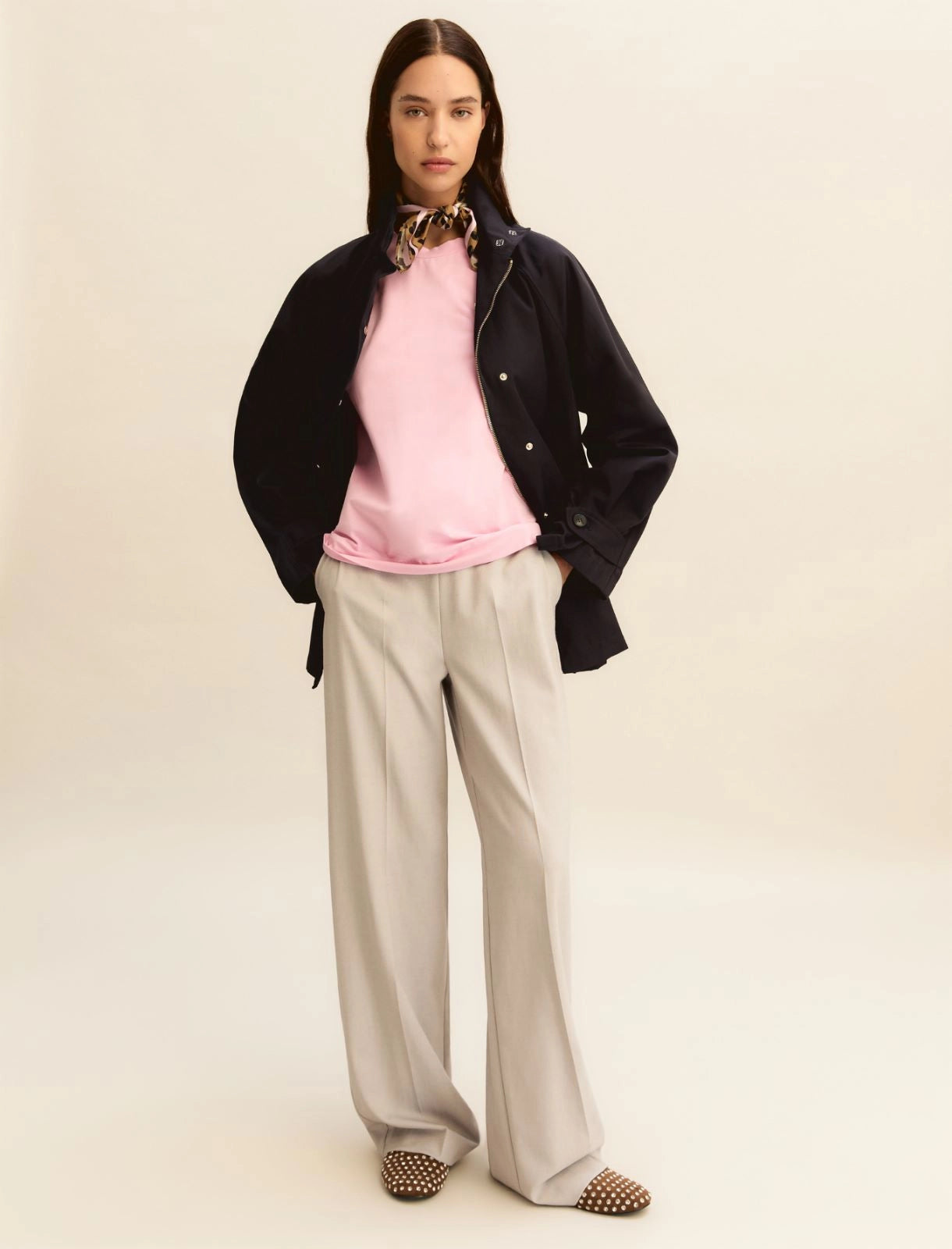 Drawstring trousers - LIGHT GREY