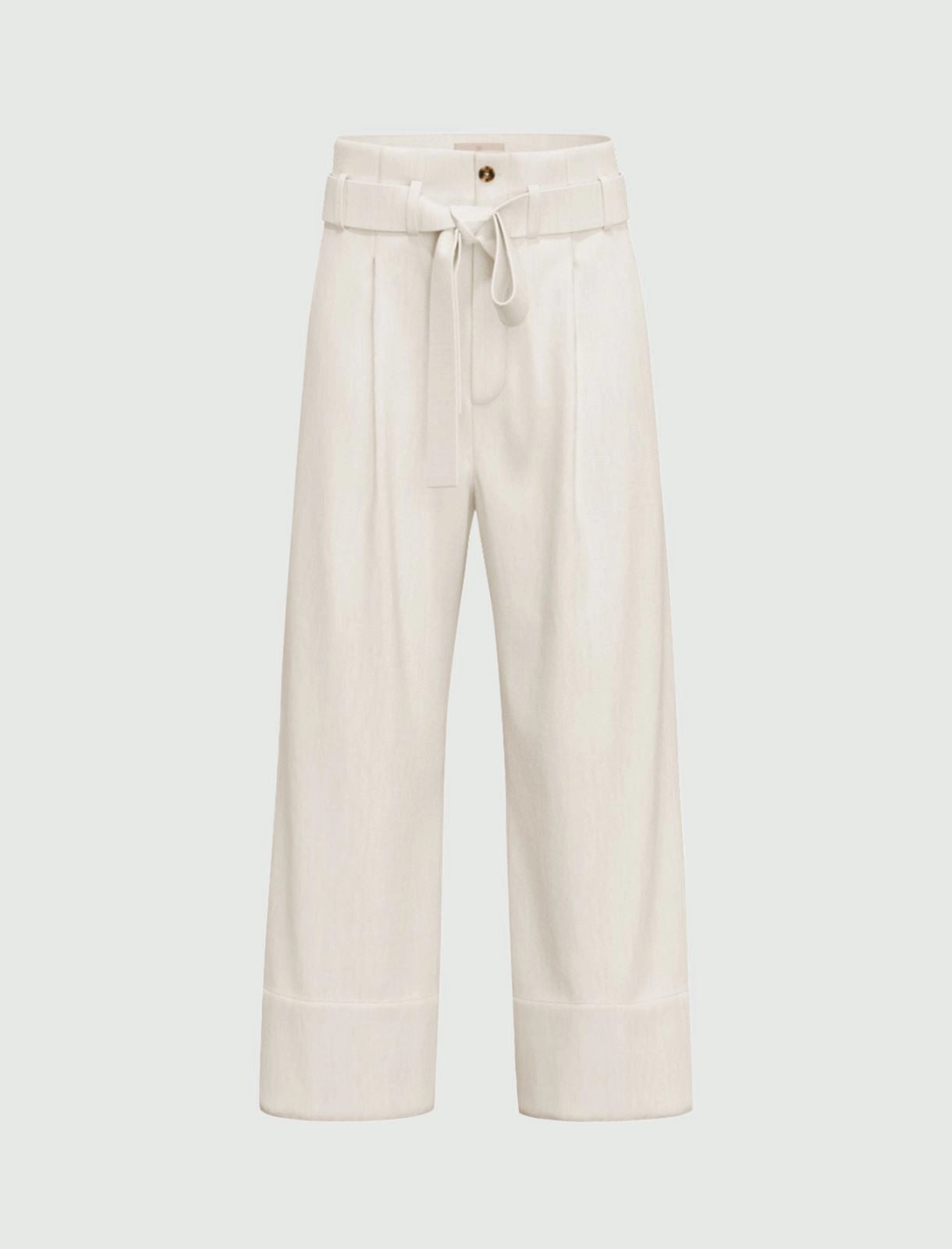 EMME MARELLA Belted poplin trousers