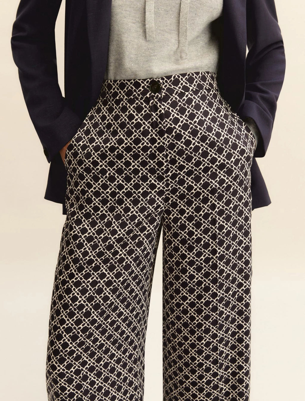 Twill trousers - NAVY
