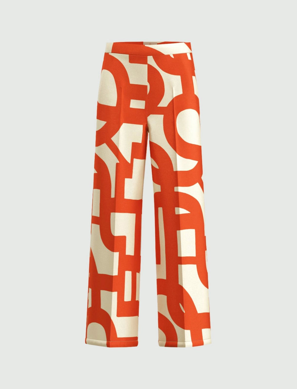 EMME MARELLA Printed twill trousers