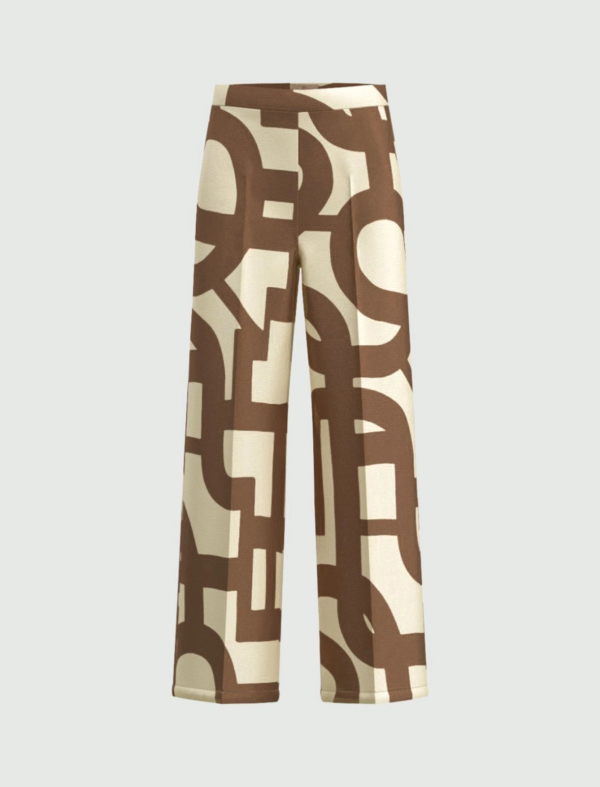 EMME MARELLA Printed twill trousers