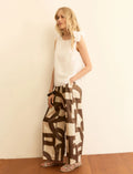 EMME MARELLA Printed twill trousers