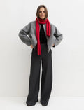 EMME MARELLA   Wide flared trousers - DARK GREY
