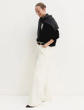 EMME MARELLA Stretch satin five-pocket trousers