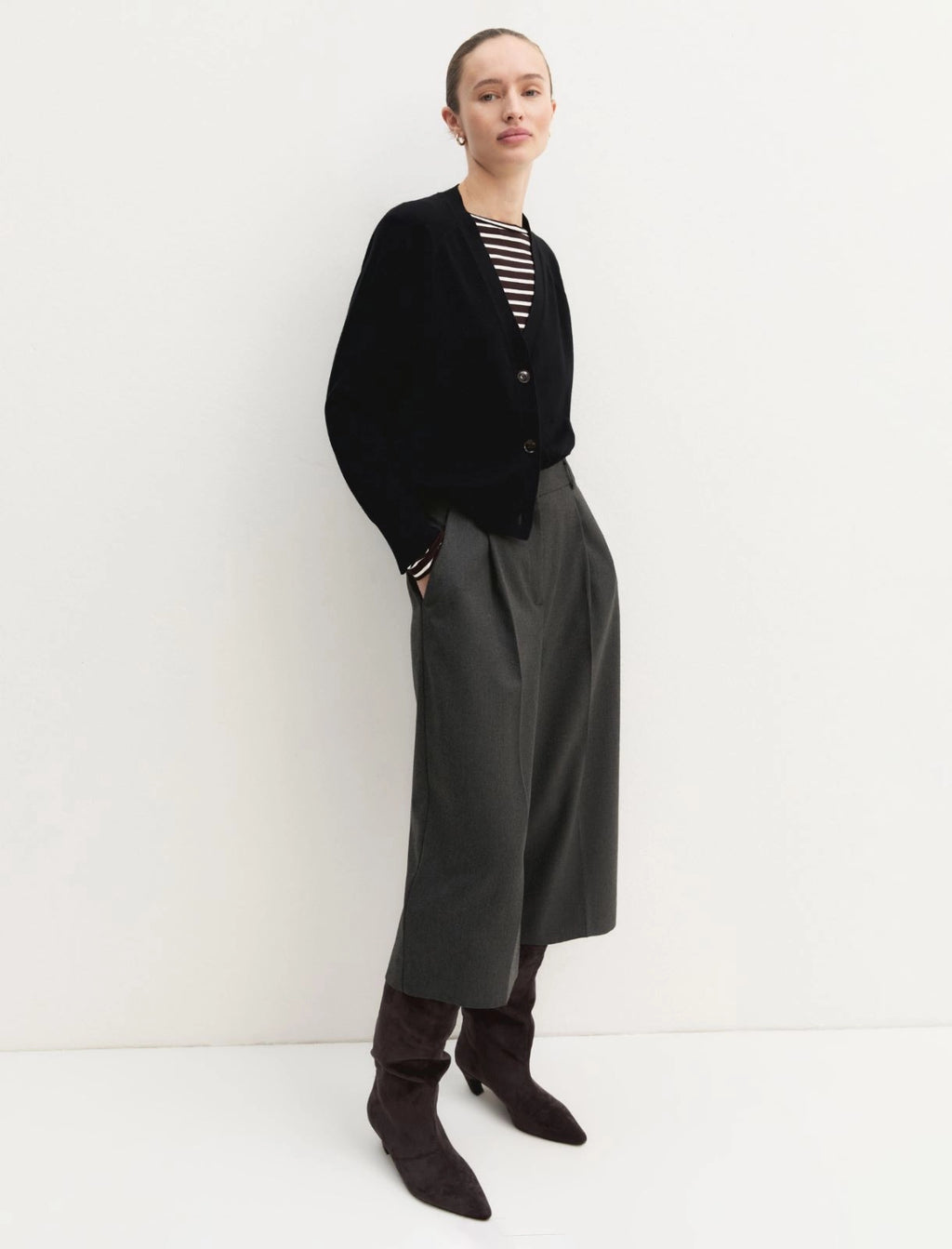 EMME MARELLA Stretch fabric culottes