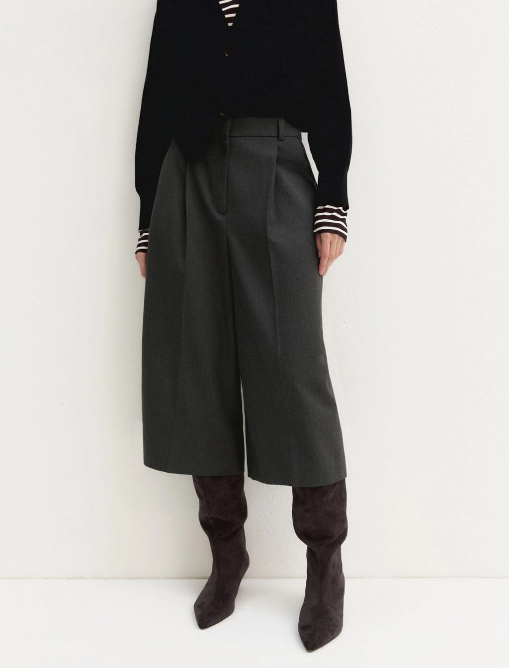 EMME MARELLA Stretch fabric culottes
