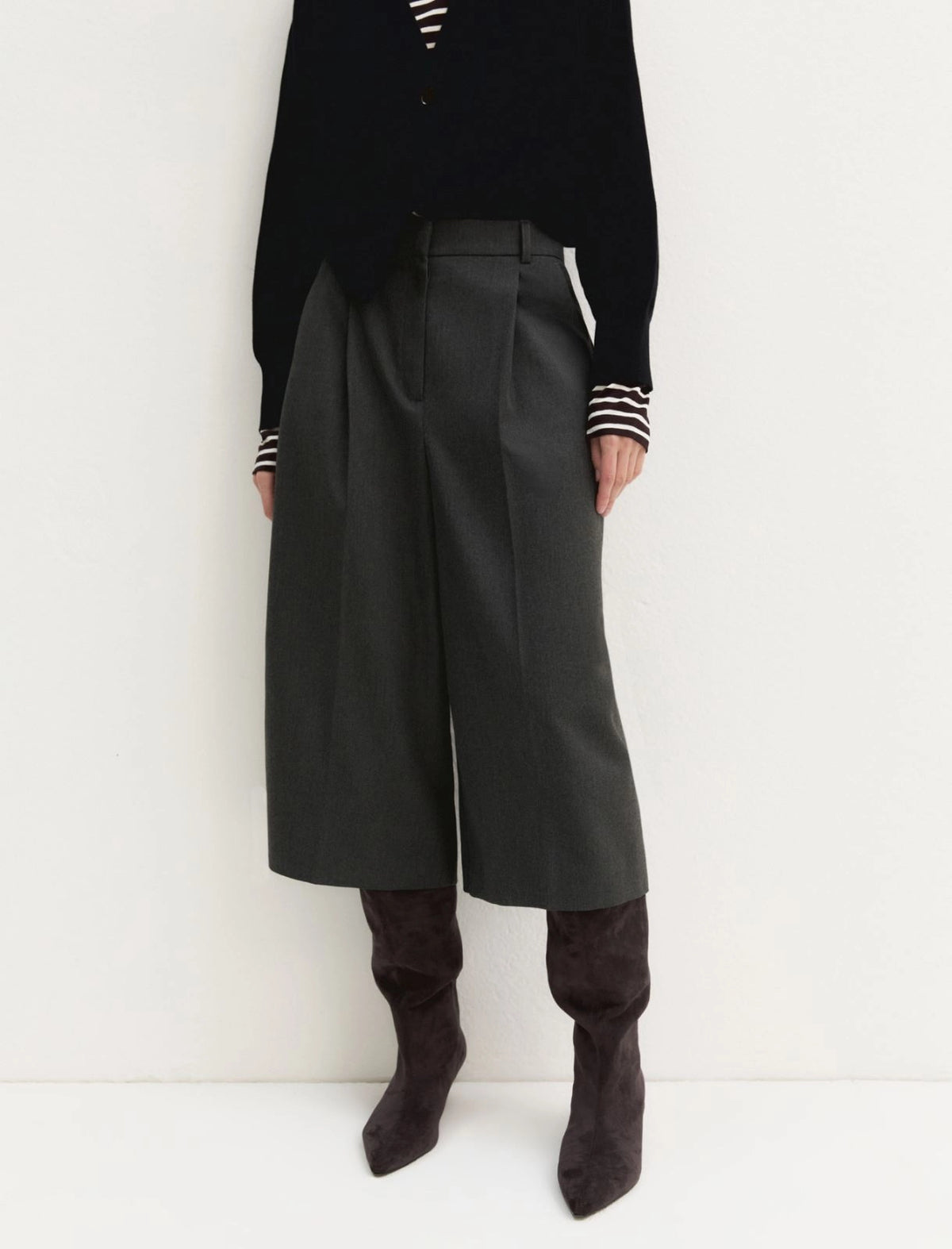 EMME MARELLA Stretch fabric culottes