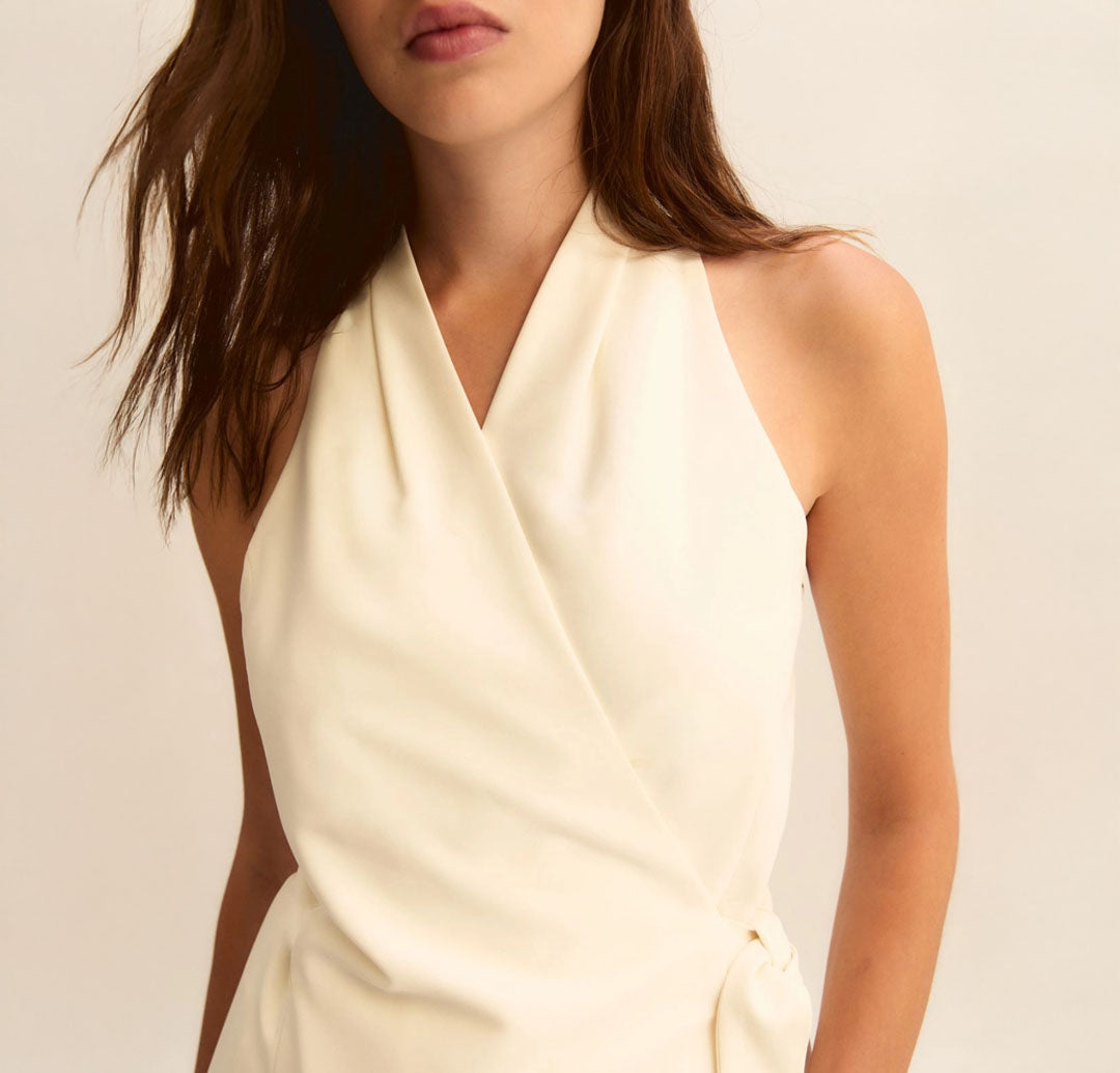 EMME MARELLA Sleeveless criss-cross top