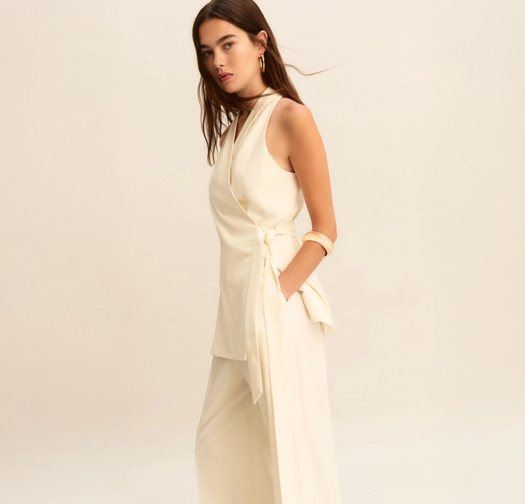 EMME MARELLA Sleeveless criss-cross top