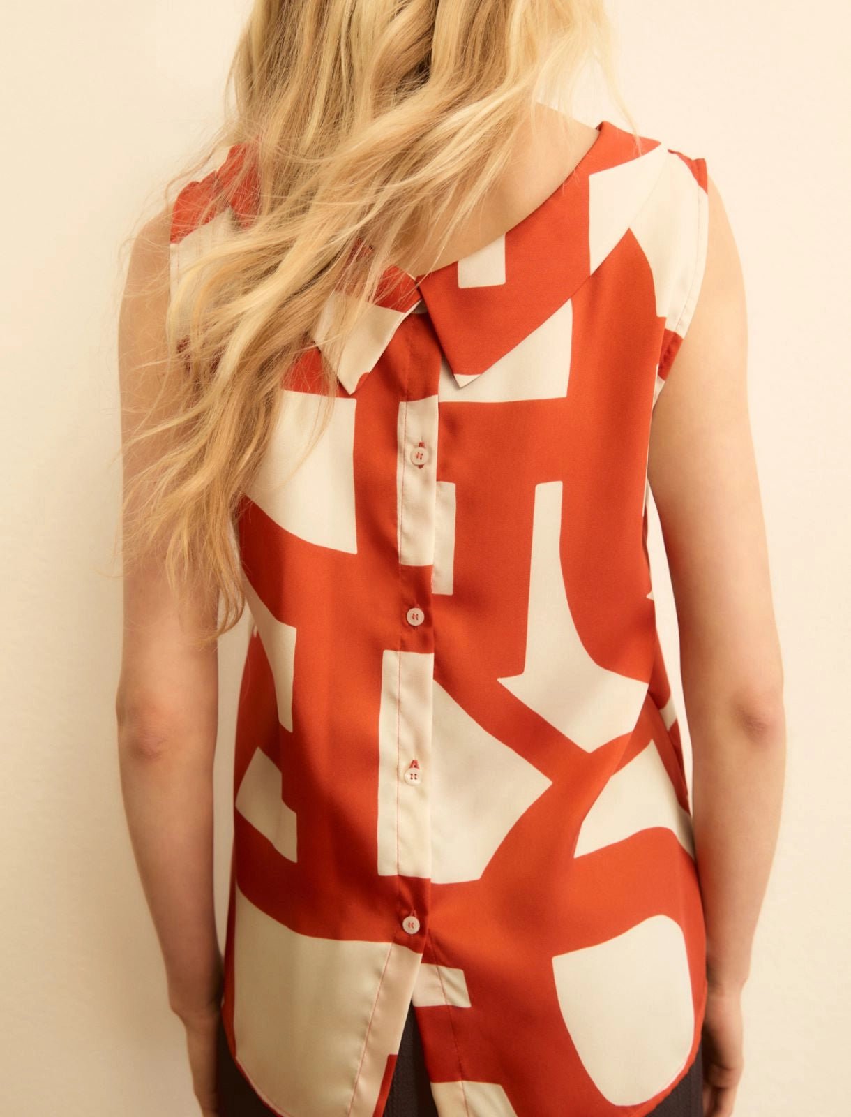 EMME MARELLA Sleeveless twill top