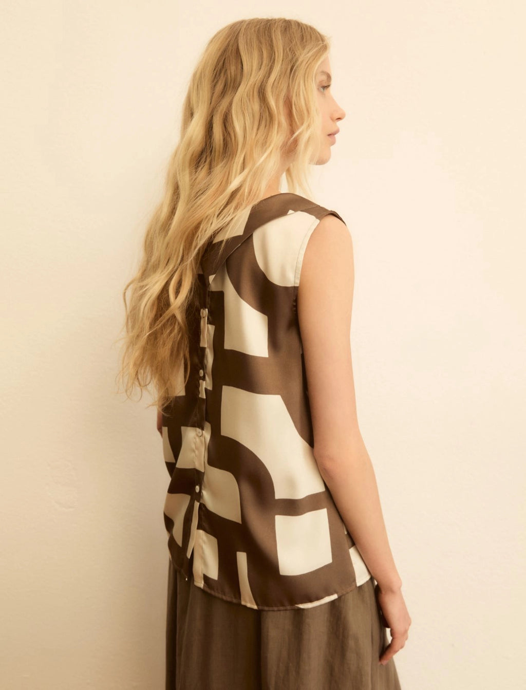 EMME MARELLA Sleeveless twill top