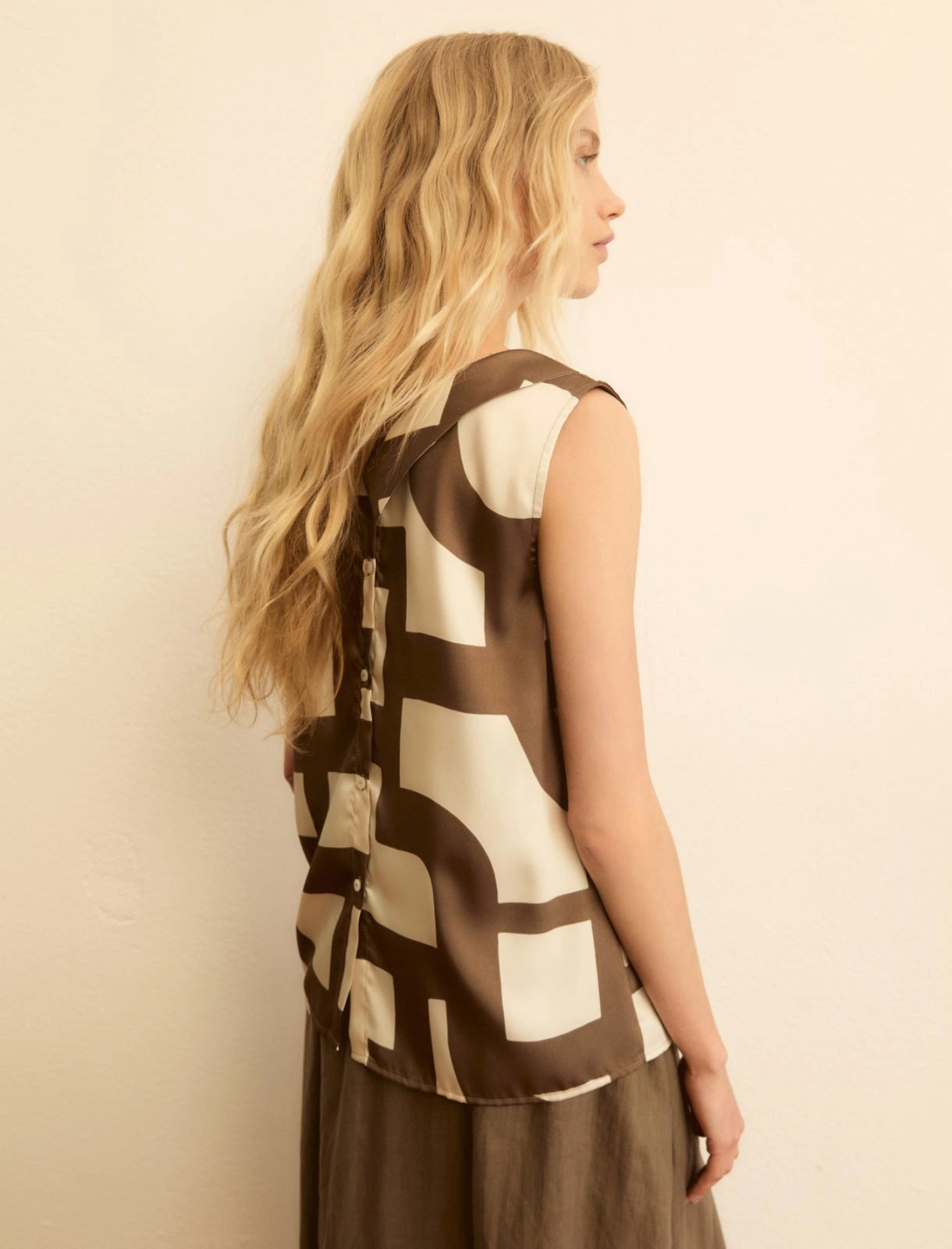 EMME MARELLA Sleeveless twill top