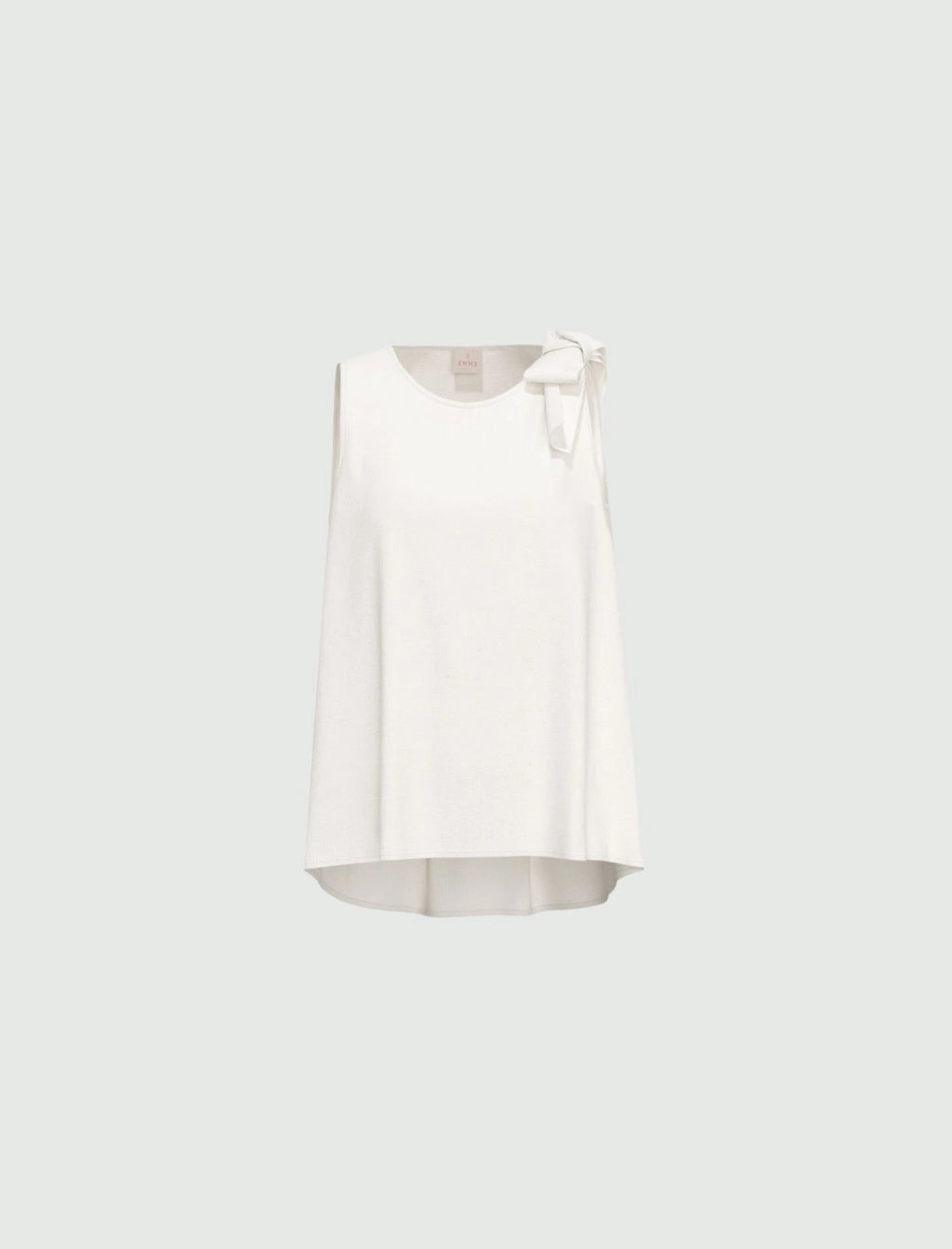 EMME MARELLA Bow-detail muslin top - WHITE