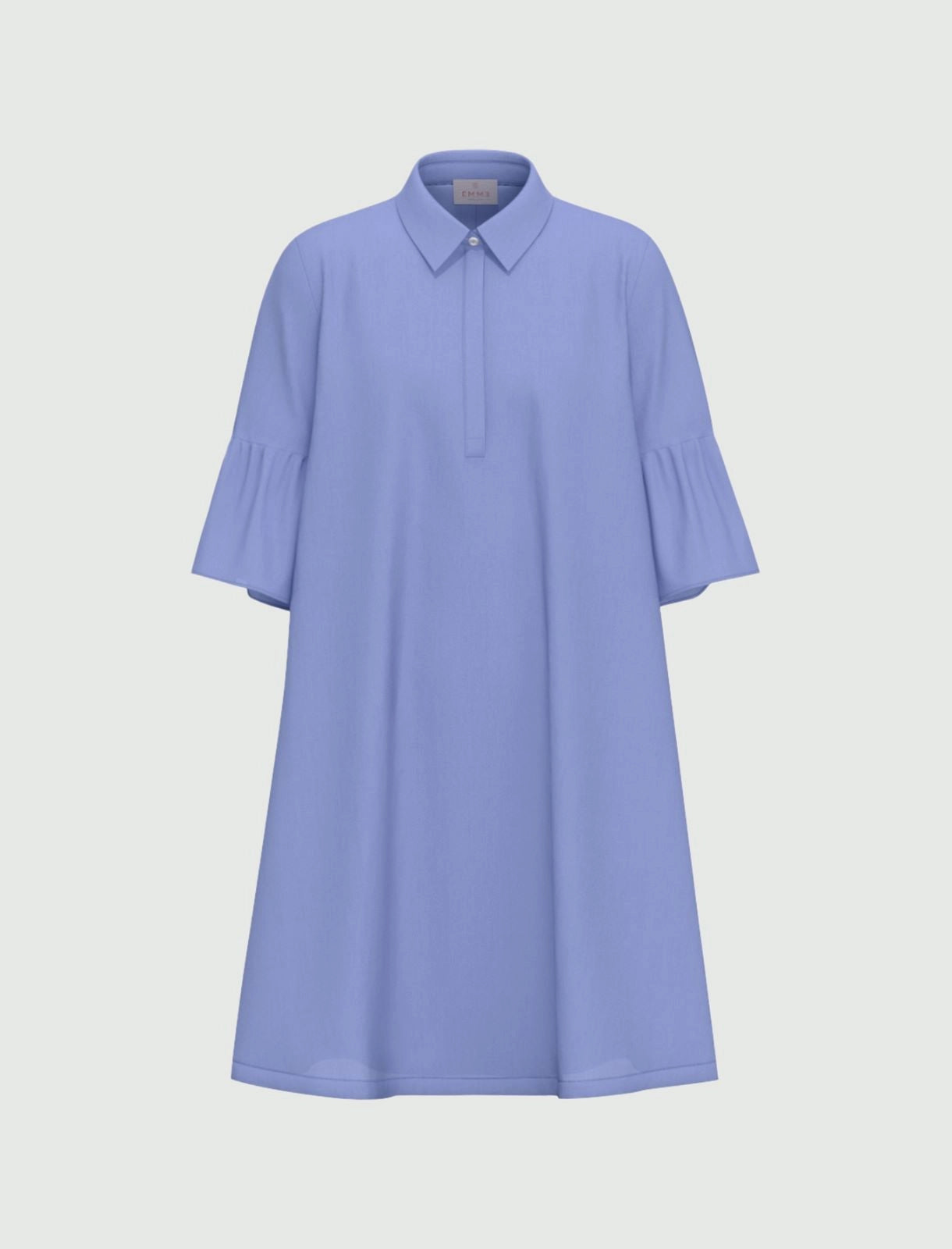EMME MARELLA Flounce-sleeve poplin dress