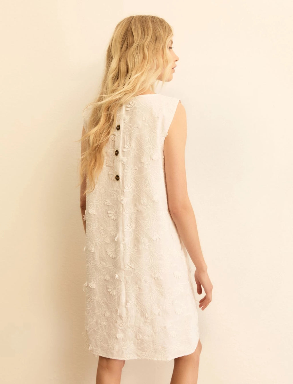 EMME MARELLA Embroidered poplin dress