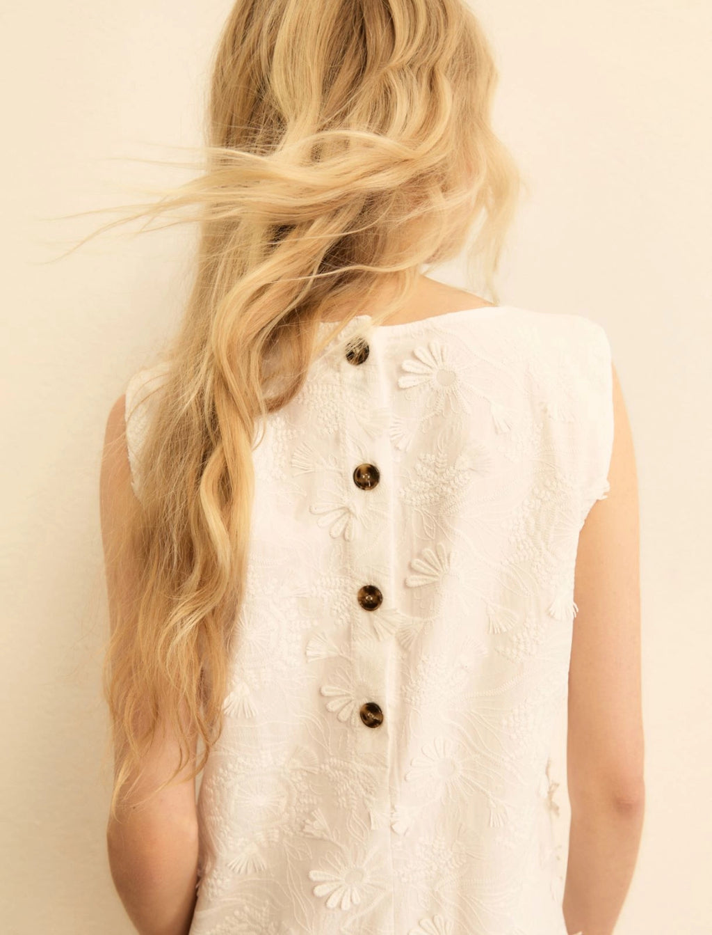 EMME MARELLA Embroidered poplin dress